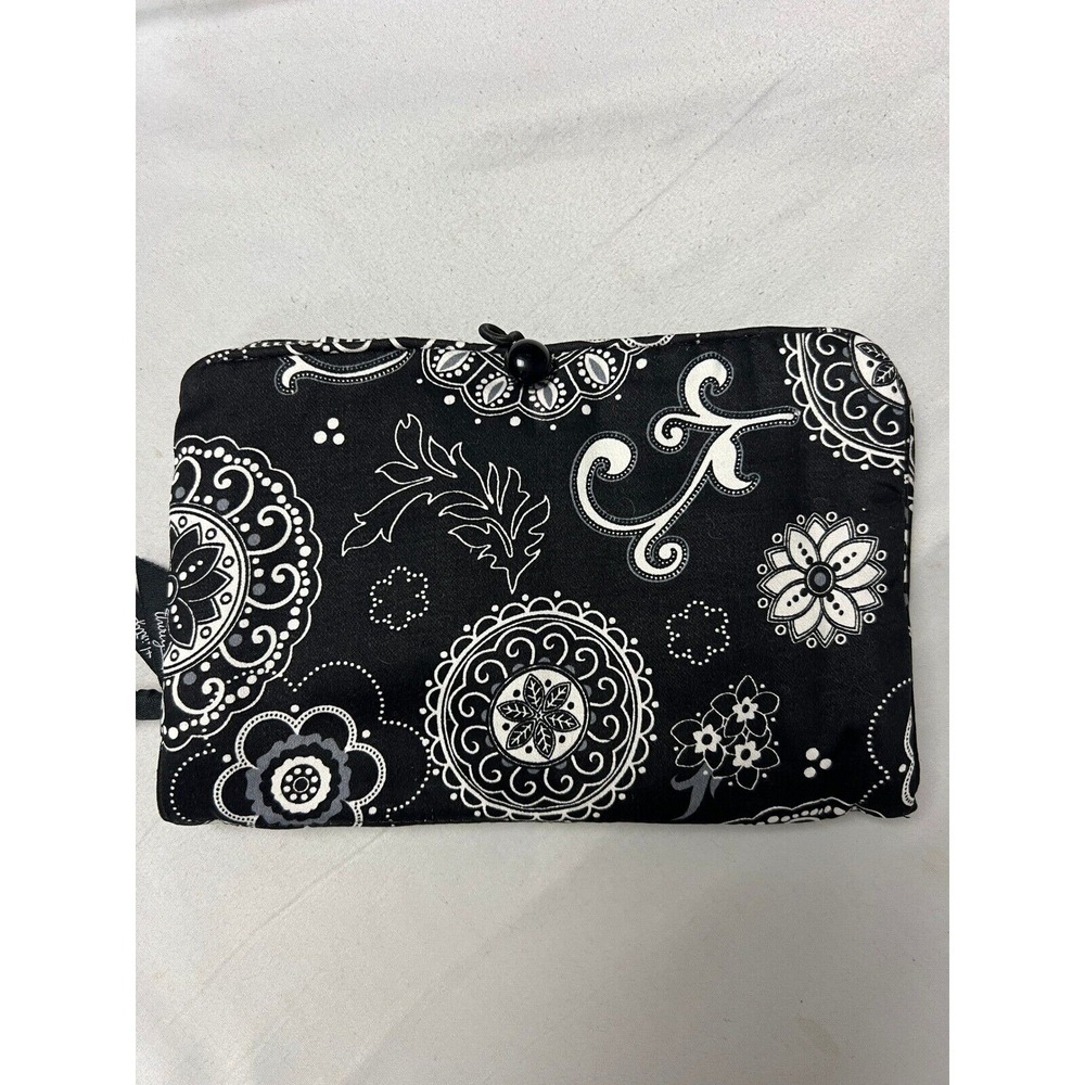 Thirty-One Jewelry Roll with Pouches 201A Onyx Medallion Travel Organizer